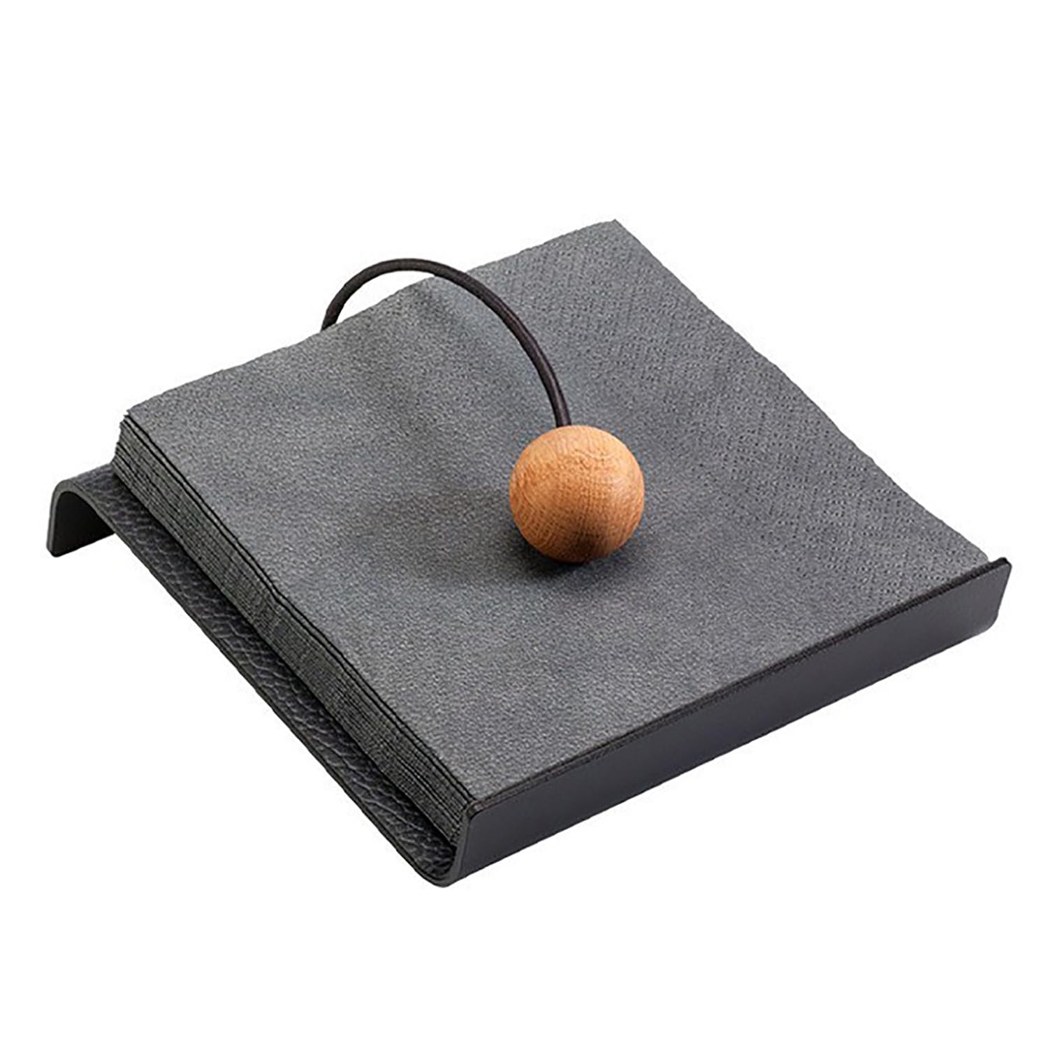 COYEUX Servilleteros Planos para mesas, dispensador de servilletas de Papel, Material: Metal, Cuero y Madera, para hoteles, restaurantes, cafeterías y hogares