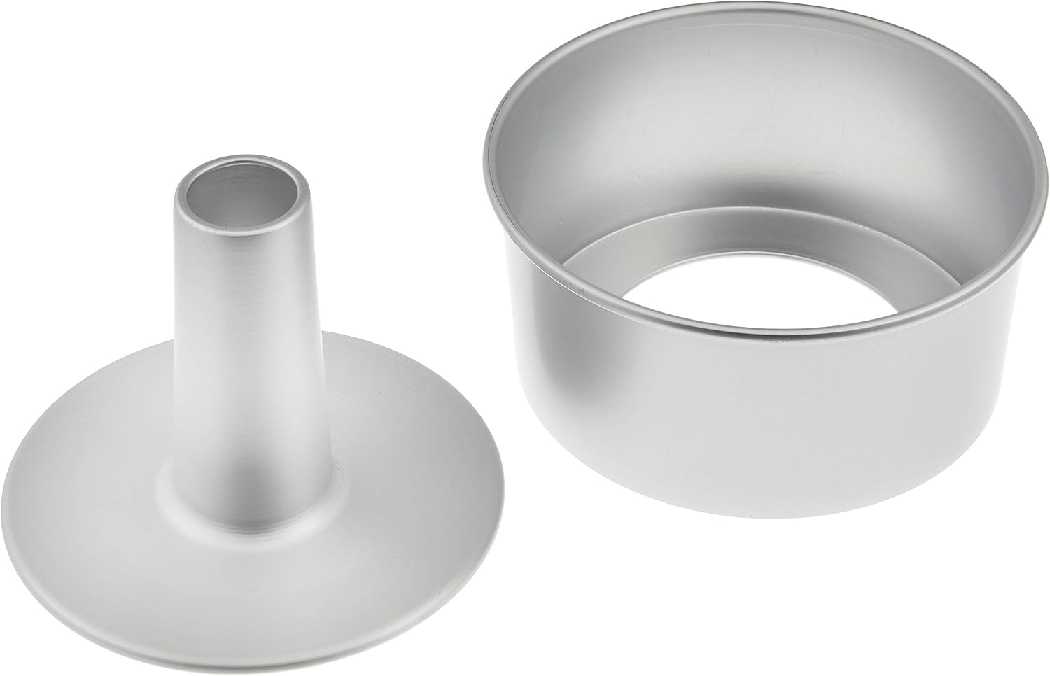 EBM Aluminum Chiffon Cake Pan, 6.7 inches (17 cm), Silver, Aluminum