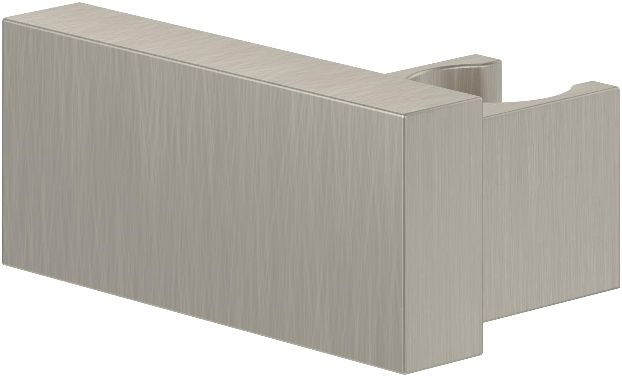 Villeroy & Boch Universele douchehouder, douchekophouder voor wandmontage, douchehouder van robuust messing, compatibel met vele handdouches, hoekig, geborsteld nikkel mat Villeroy & Boch Universele douchehouder, douchekophouder voor wandmontage, douchehouder van robuust messing, compatibel met vele handdouches, hoekig, geborsteld nikkel mat