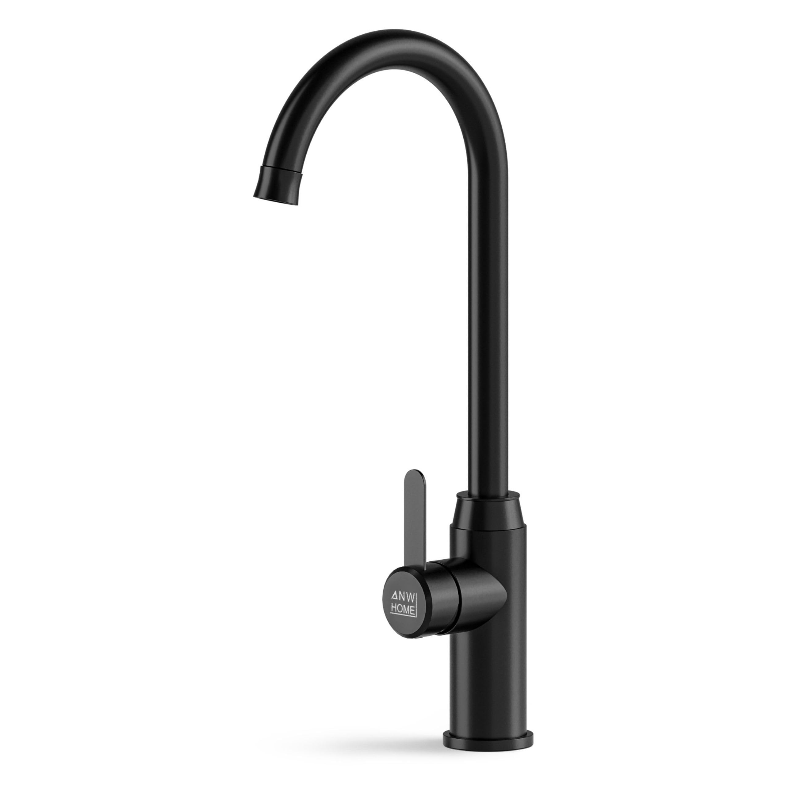 Grifo de Cocina Acero Cepillado Grifo Negro