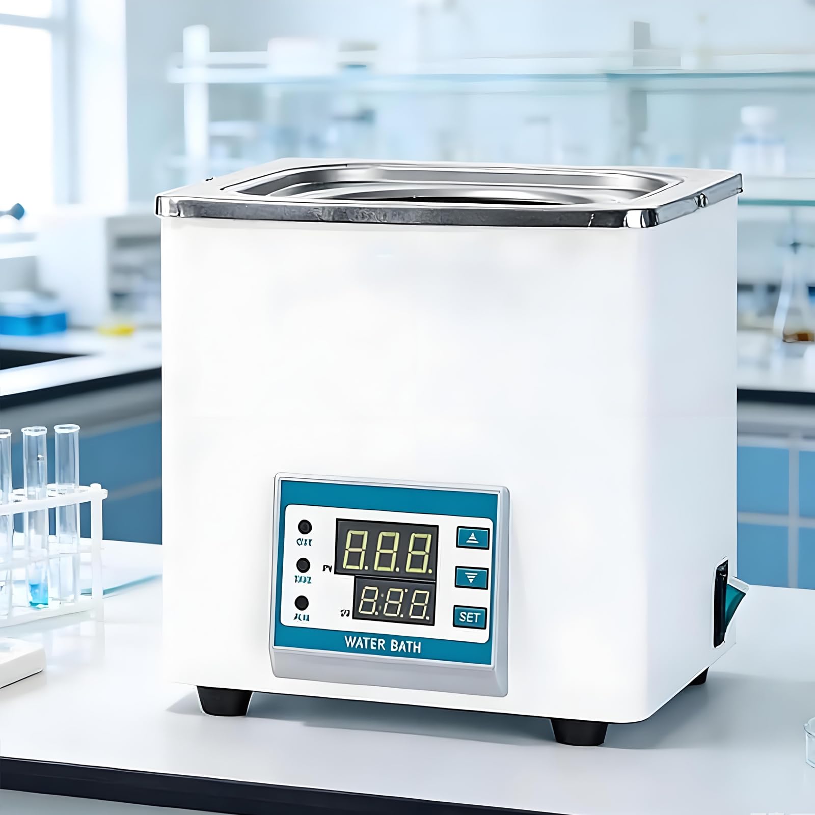 Baño María De Laboratorio De Temperatura Constante De 300W, Baño María Digital De Laboratorio, Capacidad: 3L, Función De Temporizador, Calefacción Circulatoria De 360°