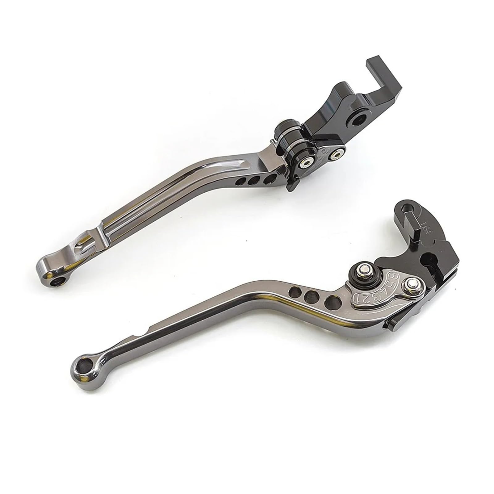 Bskwaq Grey Motorcycle Brake Clutch Levers For Ducati 848 Evo 749 999 959 1098 1198 1199 899 1299 Adjustable Brake Clutch Lever