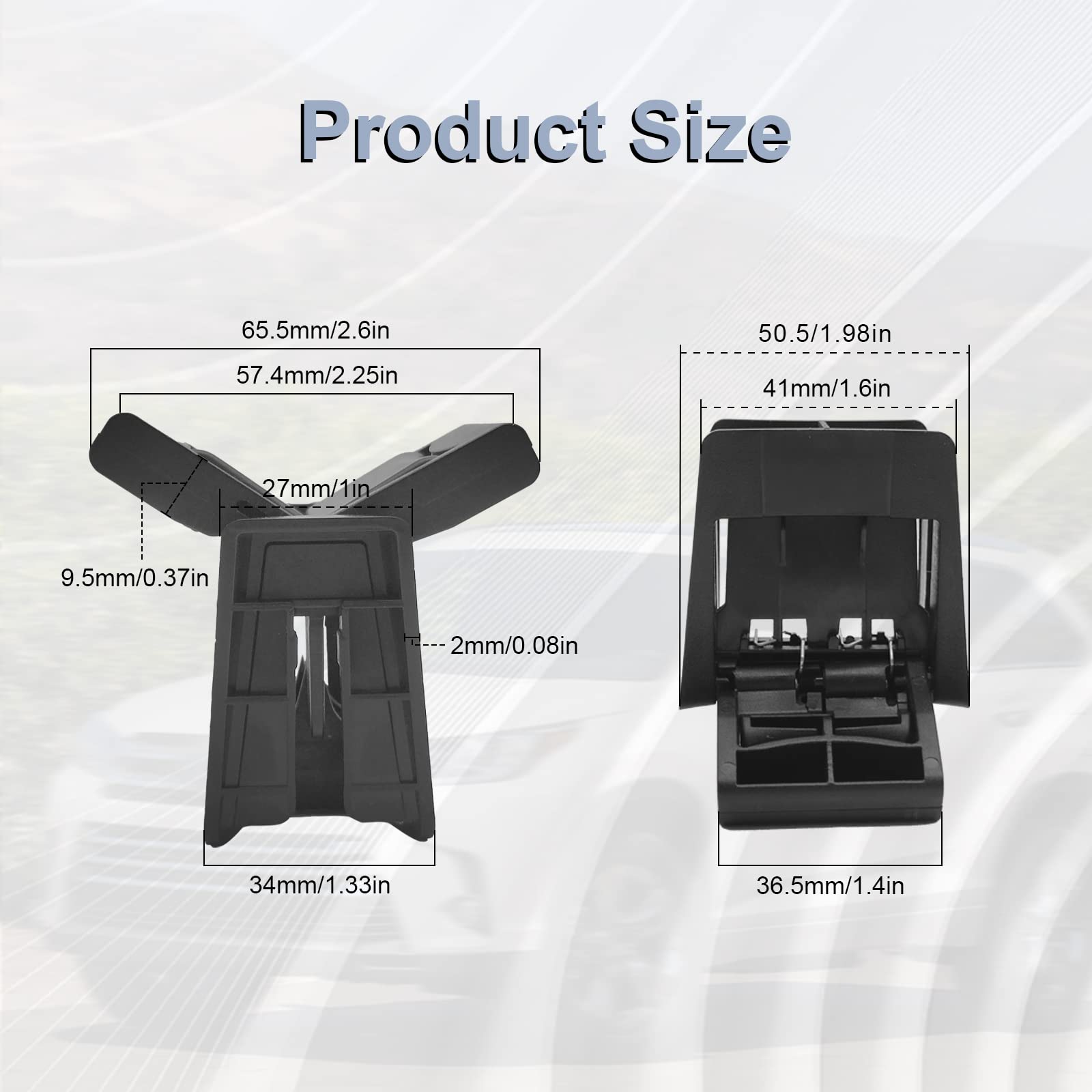 Center Console Cup Holder Insert Divider, Cup Holder Insert Fits Most Cup Sizes, Compatible with Toyota Highlander 2014 2015 2016 2017 2018 2019 Year, Replaces 55618-0E170-C0