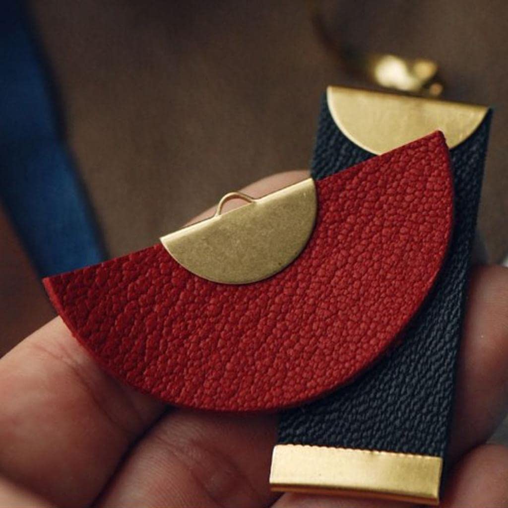 Tachiuwa 2x100pcs Half Round Ribbon End Clip Clamp Cord Cap Tip, Silver, 2 Pcs