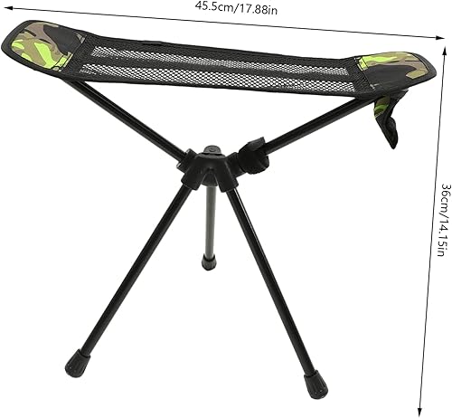 Miniatura 3 de BESPORTBLE Portable Folding Chair Outdoor Folding Stool Compact Versatile for Camping Travel Como se muestra,Negro -