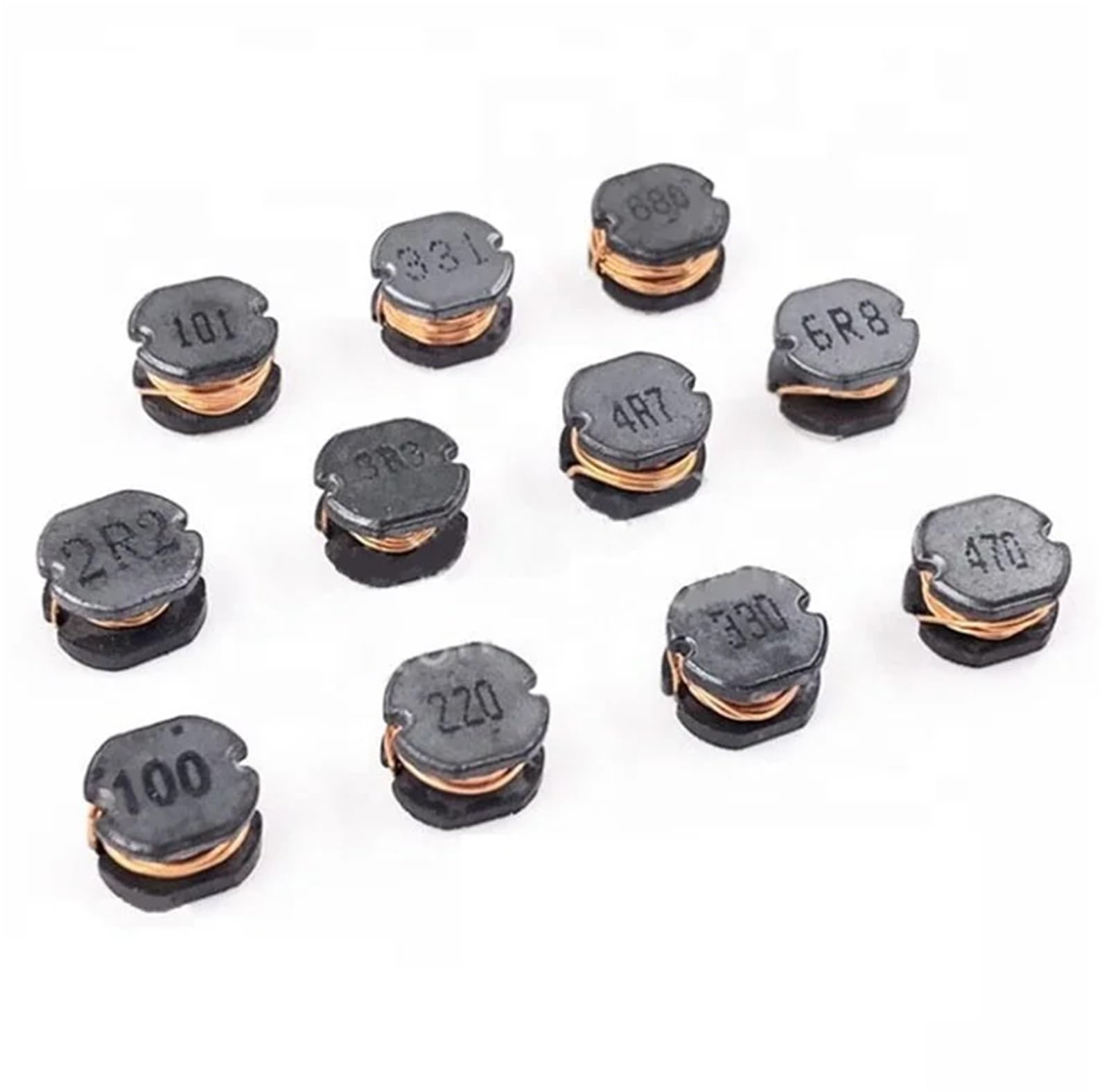 10Pcs CD32/43 54 CD75 SMD Patch Power Inductor 10UH/4.7/100/101/221/331 470 220 Winding Inductor(22UH 220,CD32)
