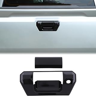 Aunginsy Tailgate Door Grab Handle Cover Trim Compatible with Toyota Tacoma 2024 2025 2026, ABS Rear Trunk Door Pull Handle Liftgate Panel Scratch Protector Decoration Accessories, Not Fit SR Version