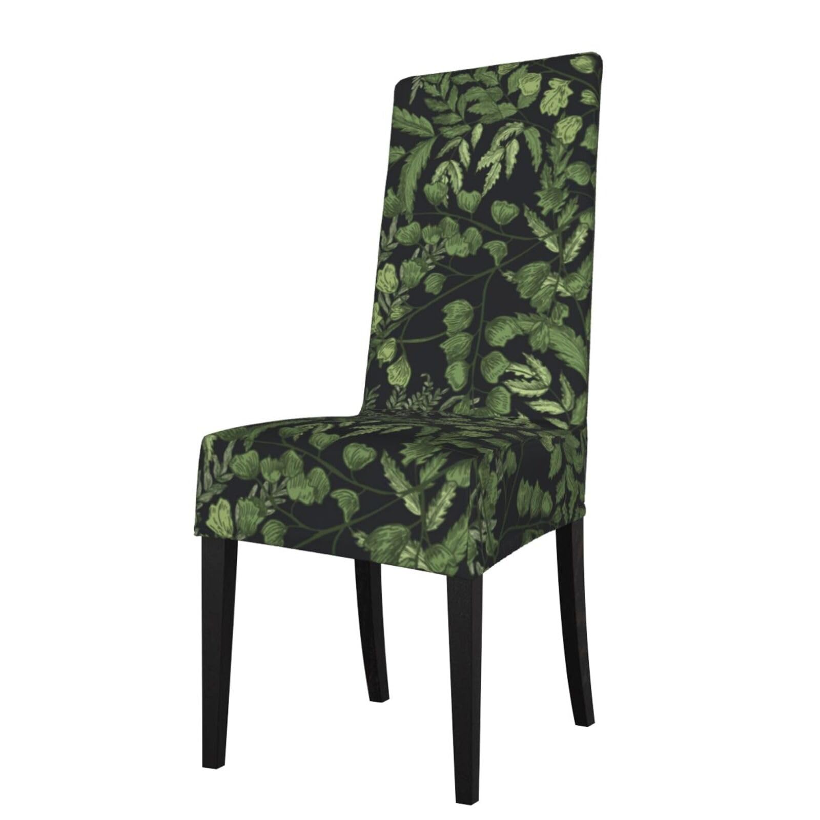 LKYMOH Leaves Botanical, Chair Covers Stretch Chair Slipcovers for Dining Room, for Party Pet Protection Universal Fit Soft Polyester