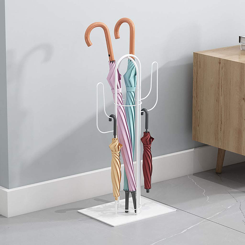 Porte-parapluies en métal avec bac d'égouttage anti-gouttes entrée
