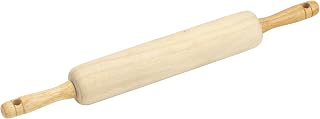 GoodCook Classic Wooden Rolling Pin with Easy-Roll Bearings - Smooth Dough Rolling for Pies, Cookies & Pastry