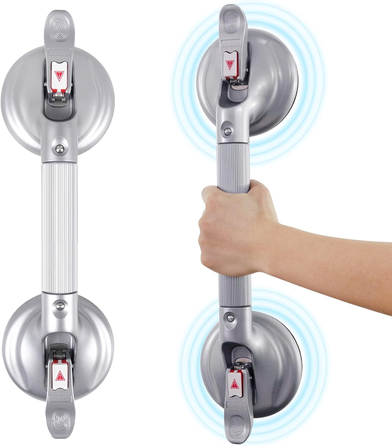 HEINSY 17inch Upgrade Shower Grab Bar, Portable Shower