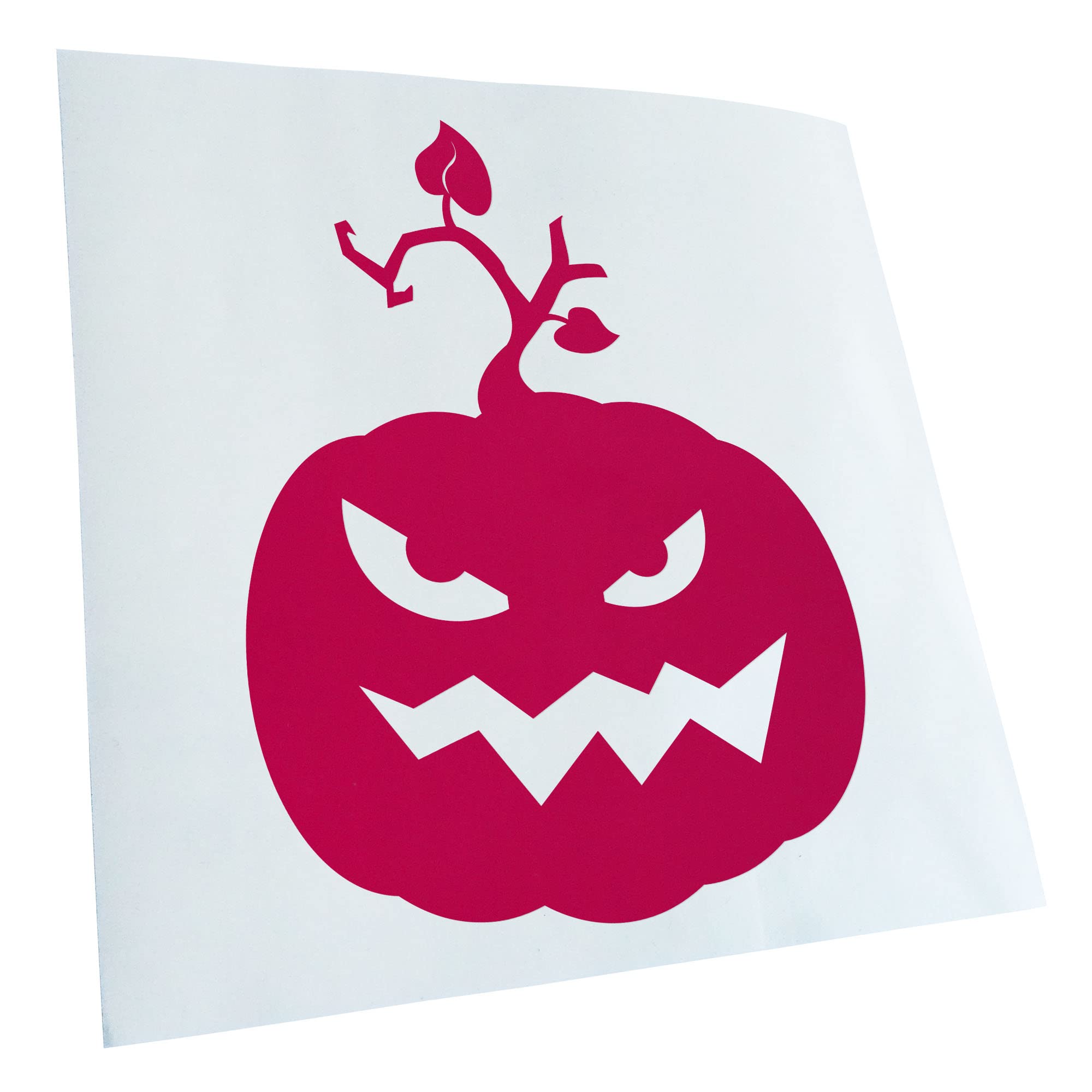 Kiwistar - Car Sticker - Pink - 24 x 18 cm Evil Pumpkin Evil Horror Pumpkin - Rear Window Car Sticker Weatherproof for Car Truck Moped Truck - Sticker Exterior Self-Adhesive Tuning Accessories for