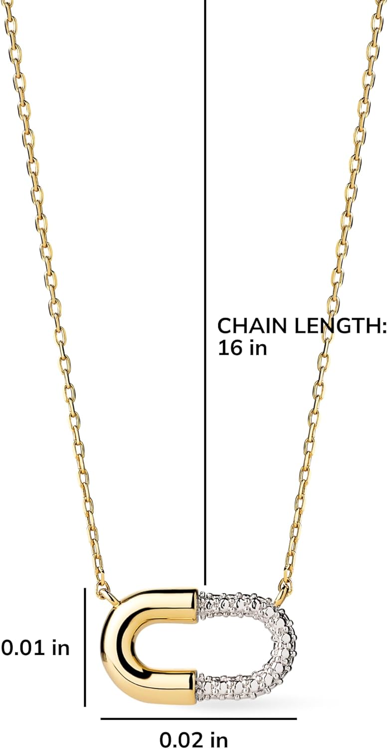 Ana Luisa Pendant Necklaces for Women - 14K Gold Plated and Silver Rhodium Necklace - Pearl, Heart, Circle, Moonstone, Gemstone, Knot Charm Styles - Hypoallergenic, Dainty, Trendy Layering Necklaces