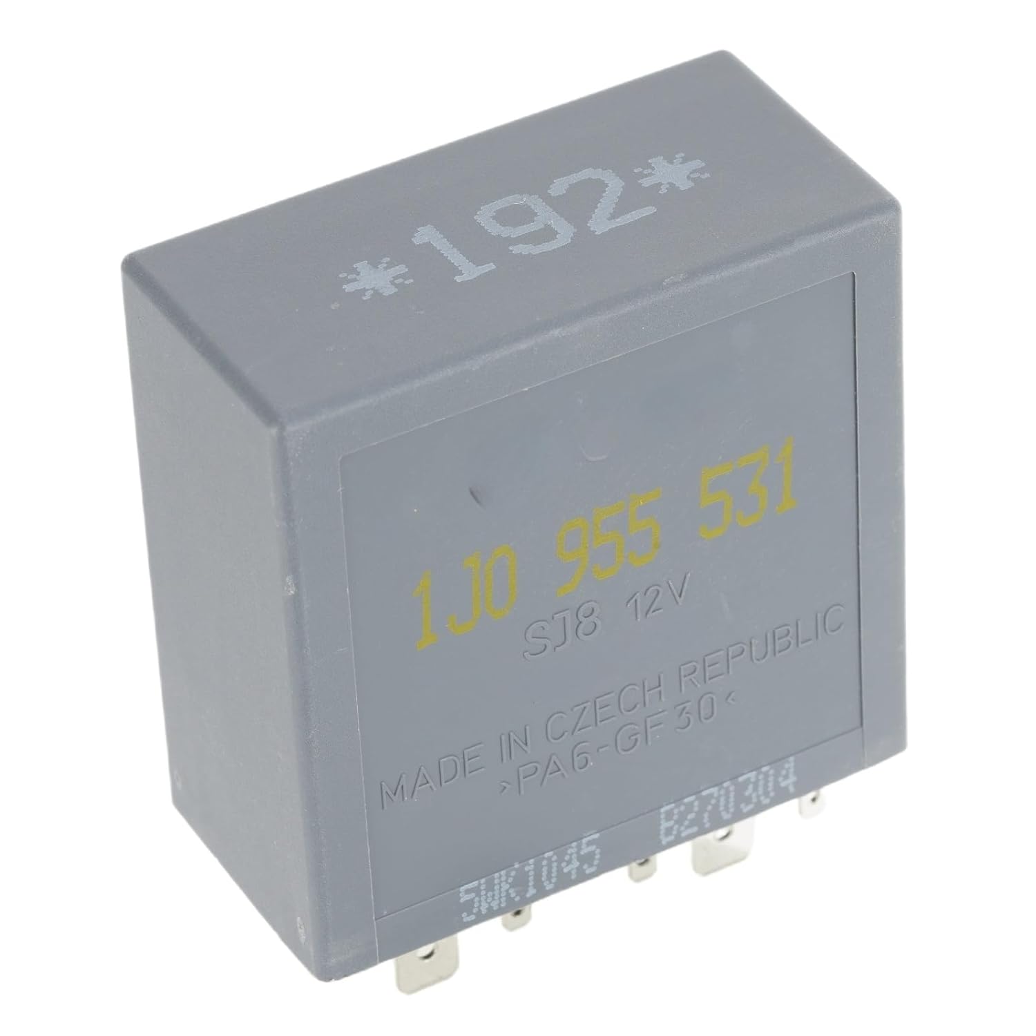 1J0955531#192 12VDC 30A/40A 16Pins Quick Connect Wiper Control Relay SPDT