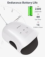 Vista 5 de CINCOM - Masajeador de manos inalámbrico con calor y compresión para artritis y síndrome del túnel carpiano (apto para FSA o HSA), color blanco