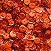 8mm Cup Facet Round SEQUIN PAILLETTES ~ ORANGE HOLOGRAM ~ Loose sequins for embroidery, bridal, applique, arts, crafts, and embellishment. Made in USA.