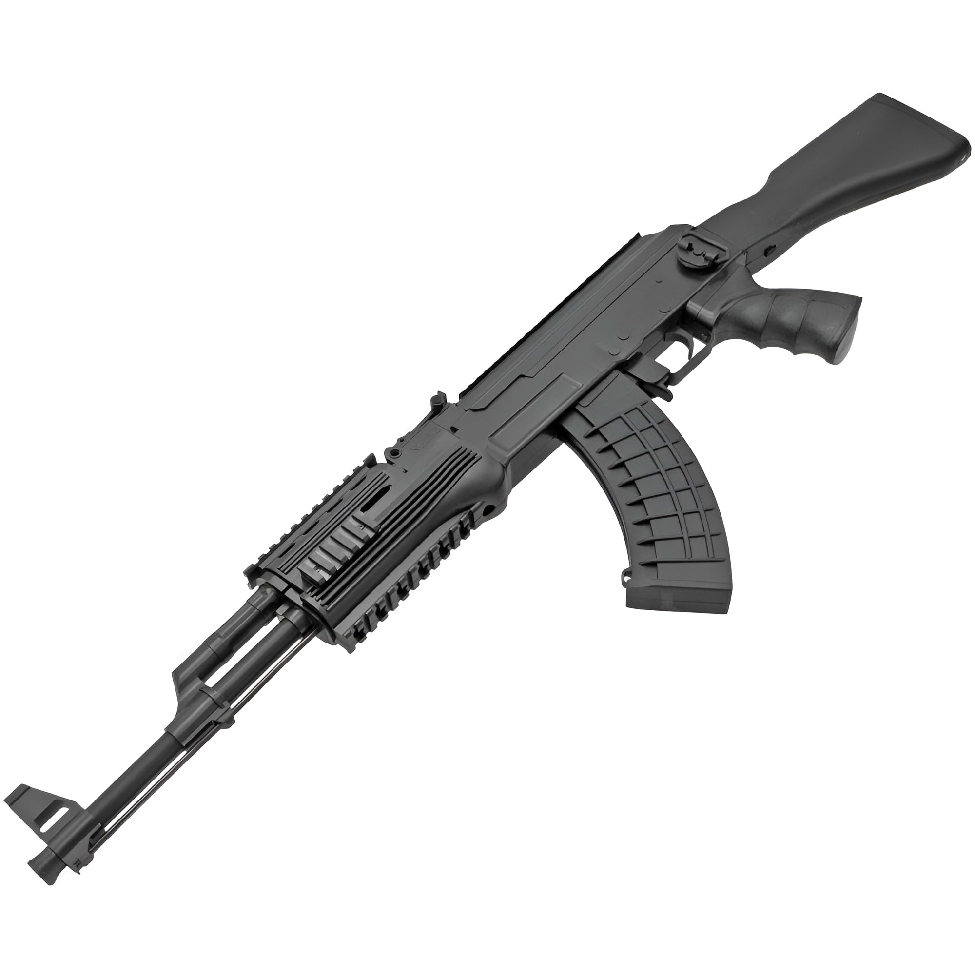 B.W. Softair Gewehr Kalashnikov AK-47-Tactical Federdruck ABS Airgun Munition Black (ab 14 Jahre)