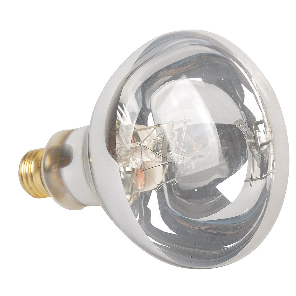 LUCKY HERP Lámpara de Vapor de Mercurio 125W R115, Bombilla UVA UVB 3-en-1 para Reptiles, Acabado Transparente para Máxima Penetración, Luz Solar y Calor, Casquillo E27, 220V-240V