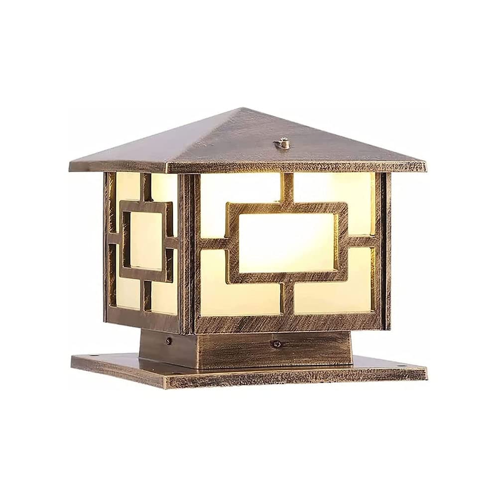 Outdoor Column Lights, IP65 Waterproof Patio Post Lamp External Anti-Rust Aluminum Pillar Lights Outdoor Post Lights E26 Exterior Post Lights Fixtures for Garden Patio Lawn¡­