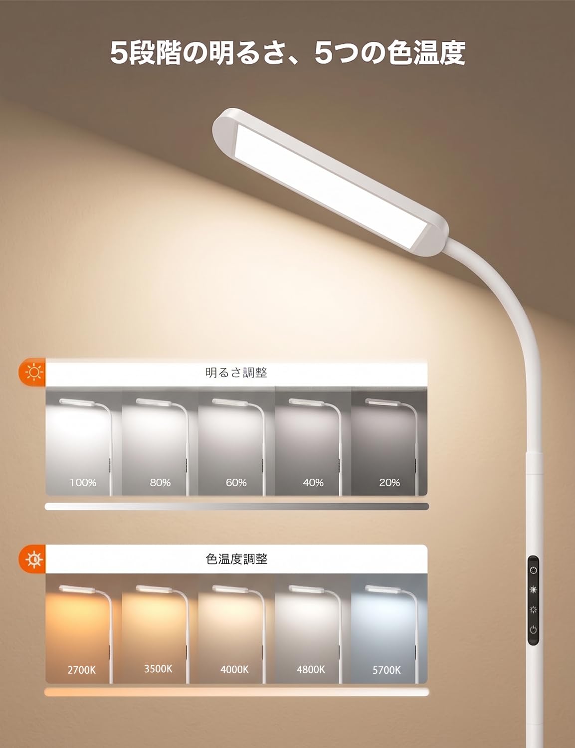 Amazon.co.jp : BeaNet フロアライト LED 【無線リモコン・Max版・大型