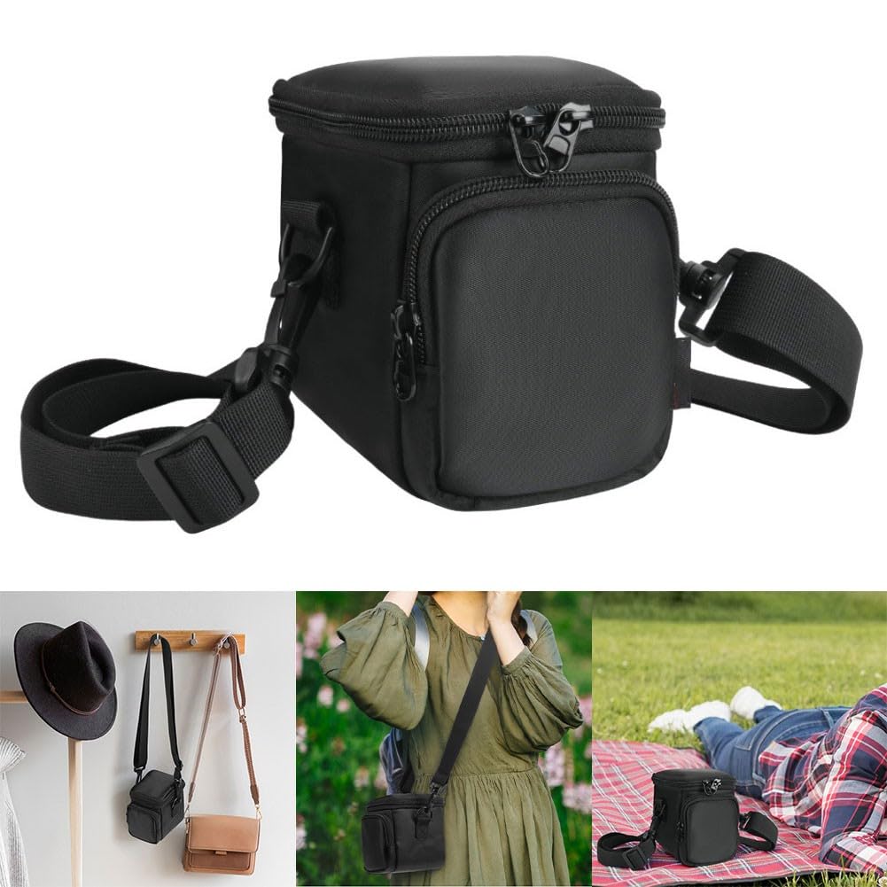 Whychstore Custodia compatta da viaggio per fotocamera Kodak PIXPRO AZ405 AZ425 AZ255 AZ401 AZ528 con cinghie regolabili e tessuto in nylon, custodia protettiva rigida in EVA con poket