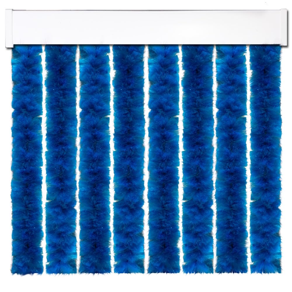 P T PERTONI TENDE Tenda in ciniglia per roulotte (lunghezza 230 x larghezza 120 cm, blu)