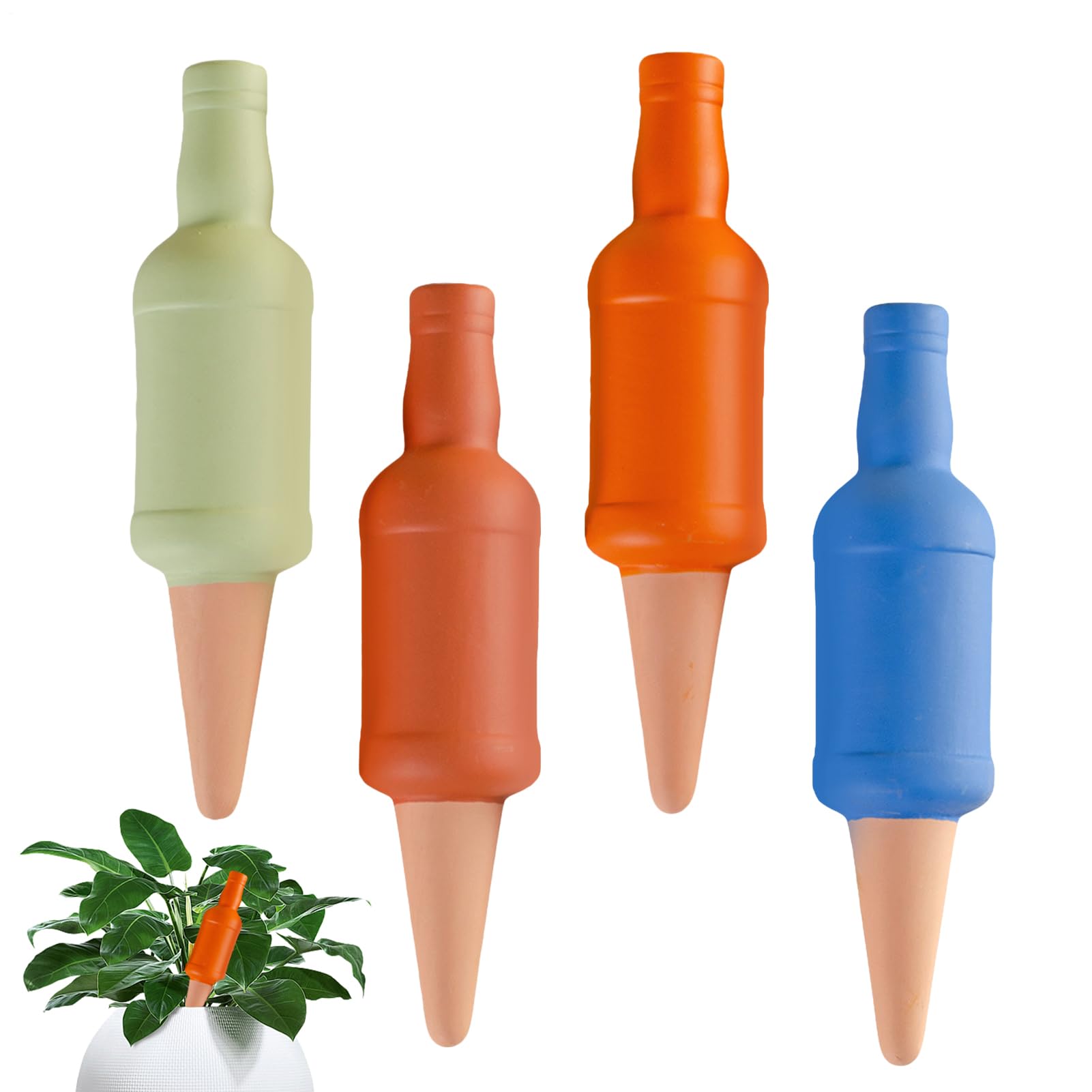 Arroseur en terre cuite pour bouteille de vin et plantes d'intérieur