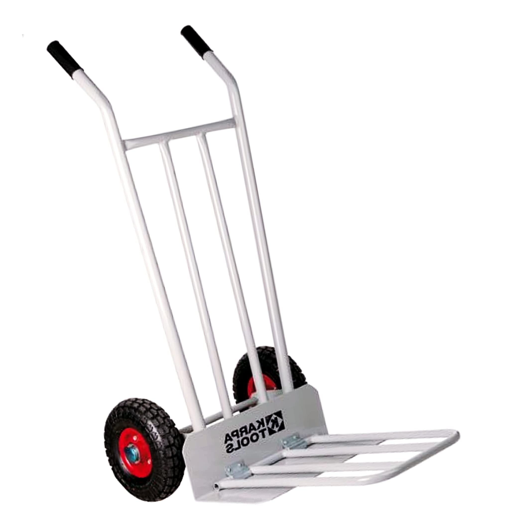 Bricoloco Carretilla de Mano Industrial Gorilla con Pala abatible Gran Capacidad hasta 350 kgs.-Carretillas de Carga para Transporte, mudanza, almacén y Obra.