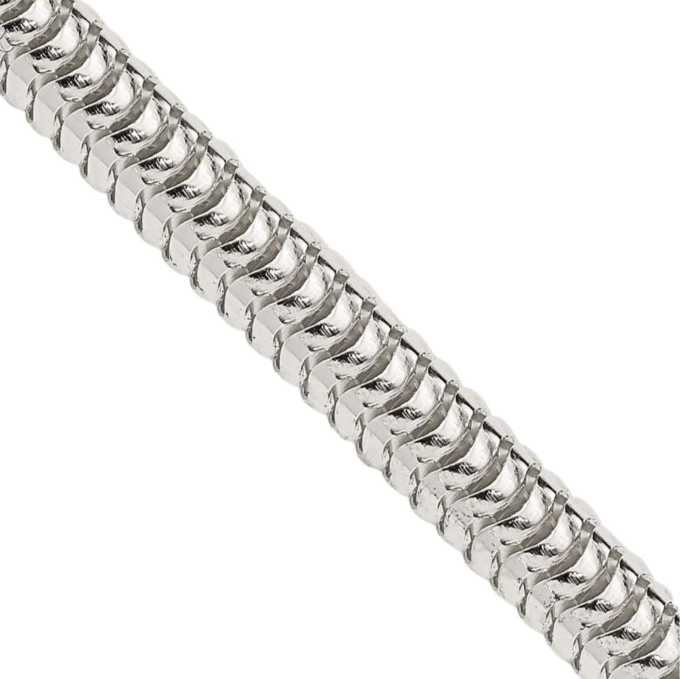 IceCarats 925 Sterling Silver 5mm Thick Round Snake Chain Necklace Polished