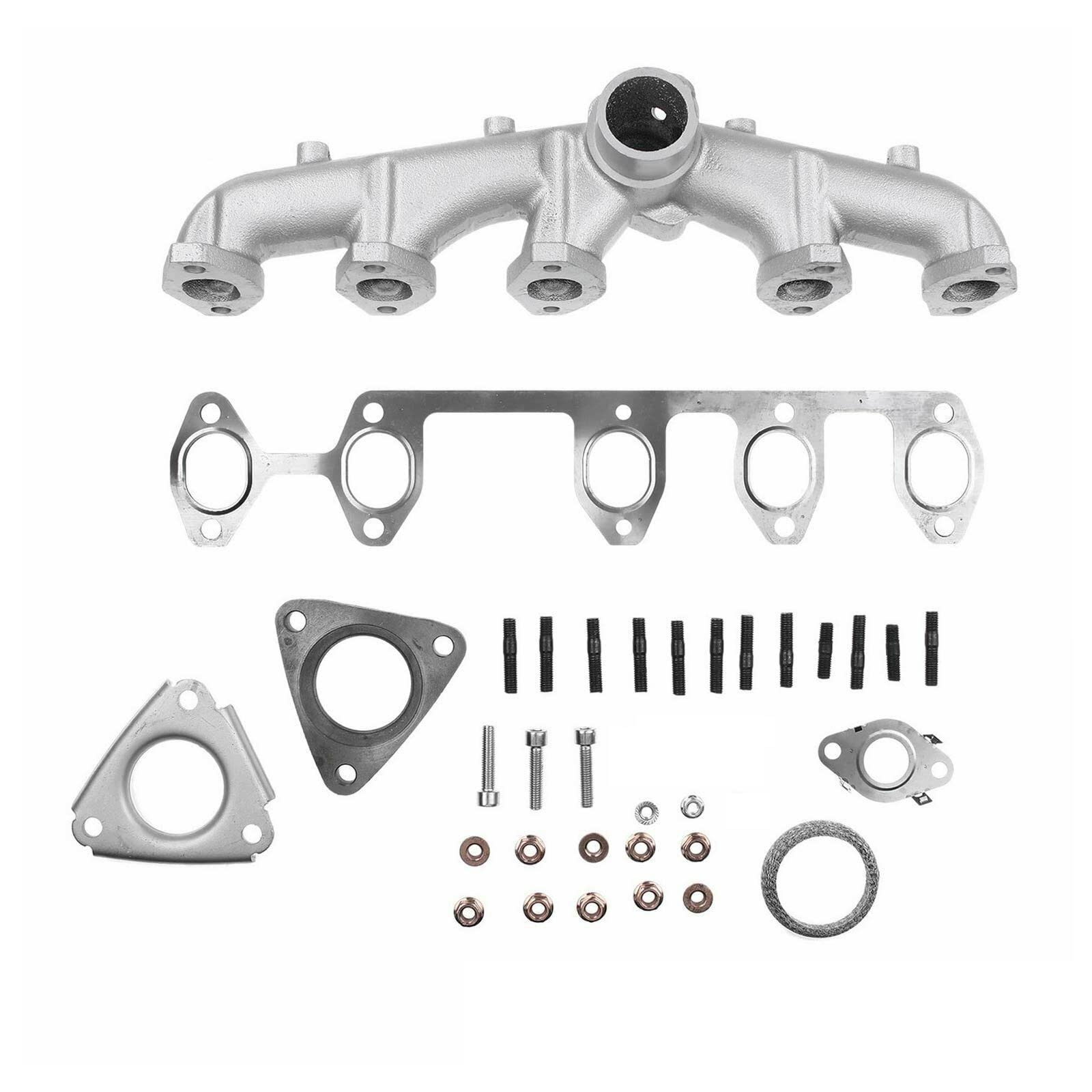 Collettore Scarico con Set di Guarnizioni e Accessori Trasportatore/Multivan/Toureg 2.5 TDI Motori: BNZ BPC BPE BPD 070253031F 070253031