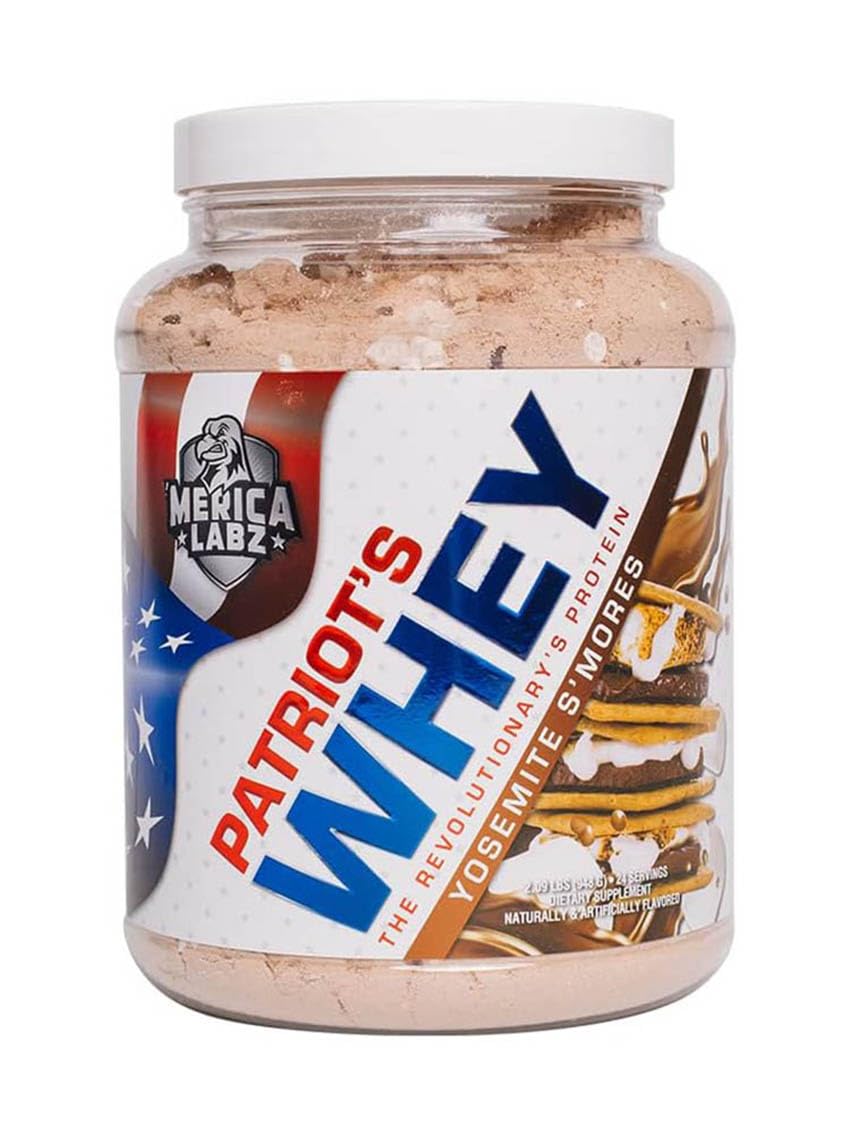 'Merica Labz Patriot's Whey, The Revolutionary's Protein, 25G Protein, 25 Servings (Yosemite S'Mores)