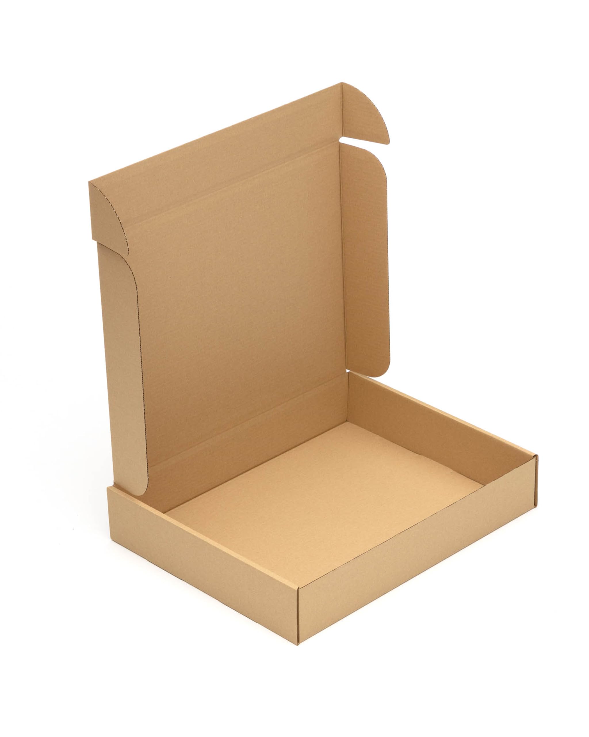 KK Verpackungen Faltschachteln 500 x 400 x 90 mm Braun 1-wellig (Außenmaß 526 x 410 x 96 mm) | 80 Stück, Versandkartons Kartons geeignet für Versand als DHL Paket DPD Hermes GLS Paketklasse S (KK218)