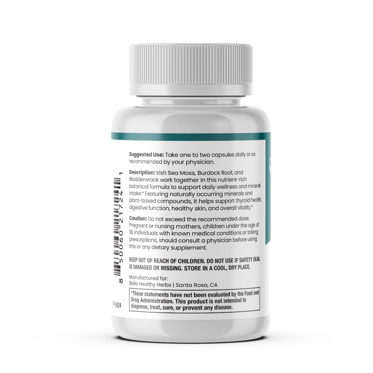 Healthy Herbs Wildcrafted Sea Moss Capsules | 2280mg Advanced Ocean Greens Complex Irish Sea Moss Superblend | US-Made, Vegan, Non-GMO, Easy-Swallow (3-Pack) — Amazon image 7