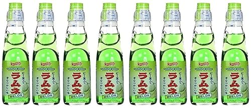 Miniatura 6 de RAMUNE - Paquete múltiple de refrescos japoneses, 8 botellas, 6.76 onzas líquidas (Lychee)