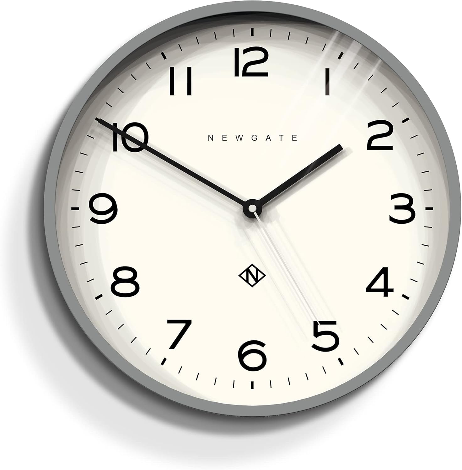 NEWGATE® Echo Number Three Modern Wall Clock Wall Clocks Round Clock