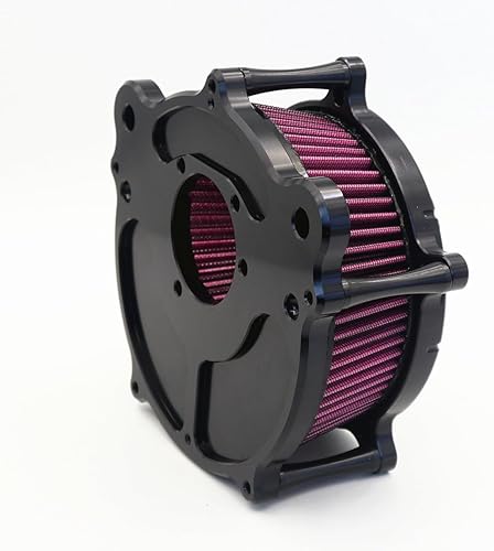 Miniatura 4 de CBCTOC Kit de sistema de filtro de admisión de filtro de aire negro para Harley Touring Dyna FXR Road King Street Glide Road Glide (negro)