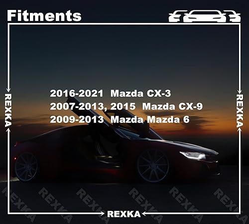 Miniatura 3 de Rexka 20 unids Rueda Apertura Moldeo Clip Rocker Molding Retener Clips Gris Nylon TD12-51-SJ3A para Mazda 6 CX-3 CX-9 TD1251SJ3A