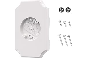 White Vinyl Siding Mounting Blocks Kit for Outdoor Lights with Electrical Box...