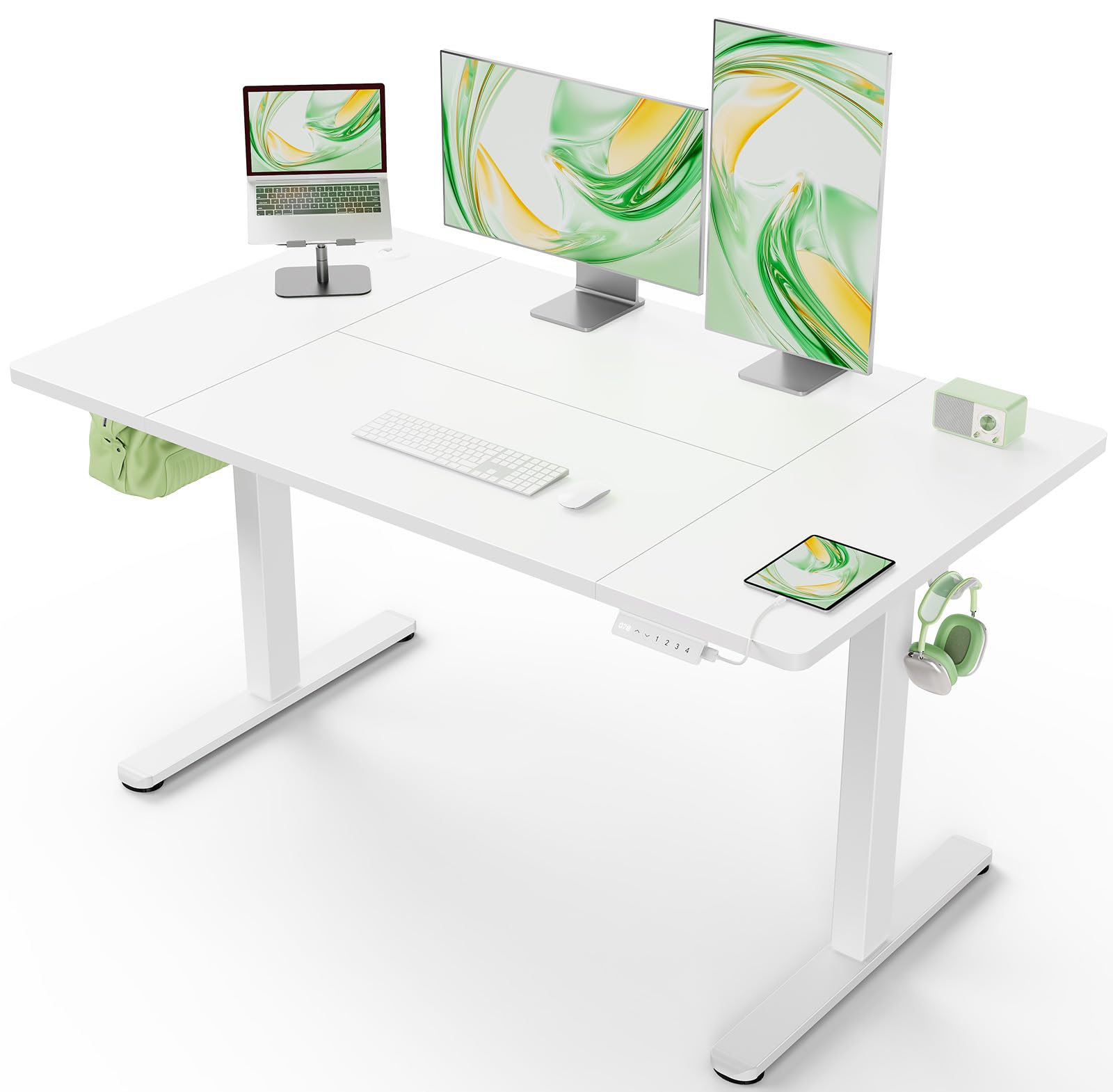 ErGear Electric Standing Desk 160 x 80cm 4 Memory with Splice Board