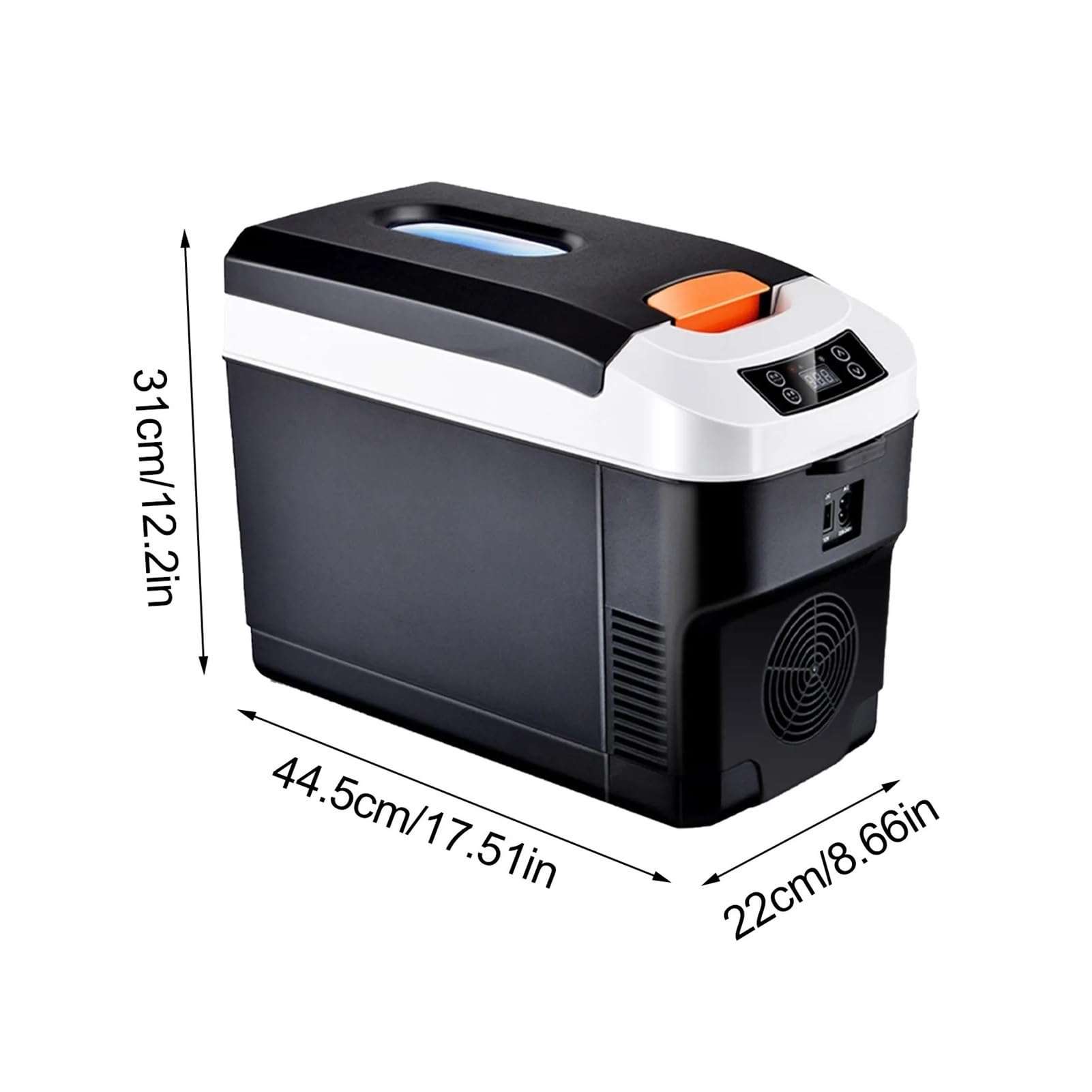Mini refrigerador portátil for coche de 10 l, enfriador y calentador, congelador, caja de aislamiento, refrigerador automático de doble uso for el hogar, la oficina, viajes al aire libre(Dual use EU p
