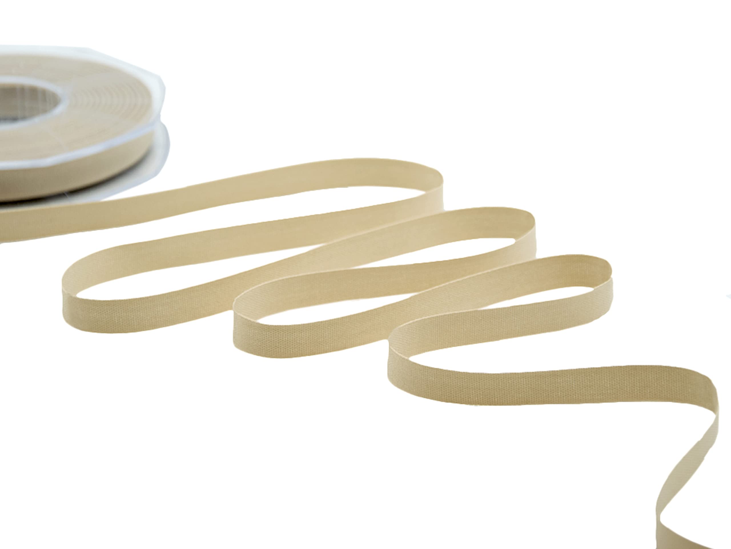 Furlanis Ribbon, Polycotton, Beige, 10 mm x 25 m