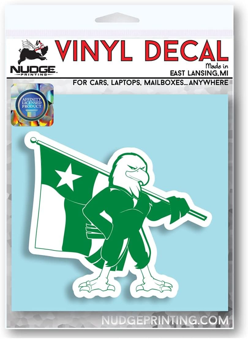 North Texas Sticker University of North Texas Car Decal Heavy-Duty Mean Green Scrappy Bumper Window Drink Tumbler Laptop Vinyl Eagle and Texas State Flag Logo - Image 2