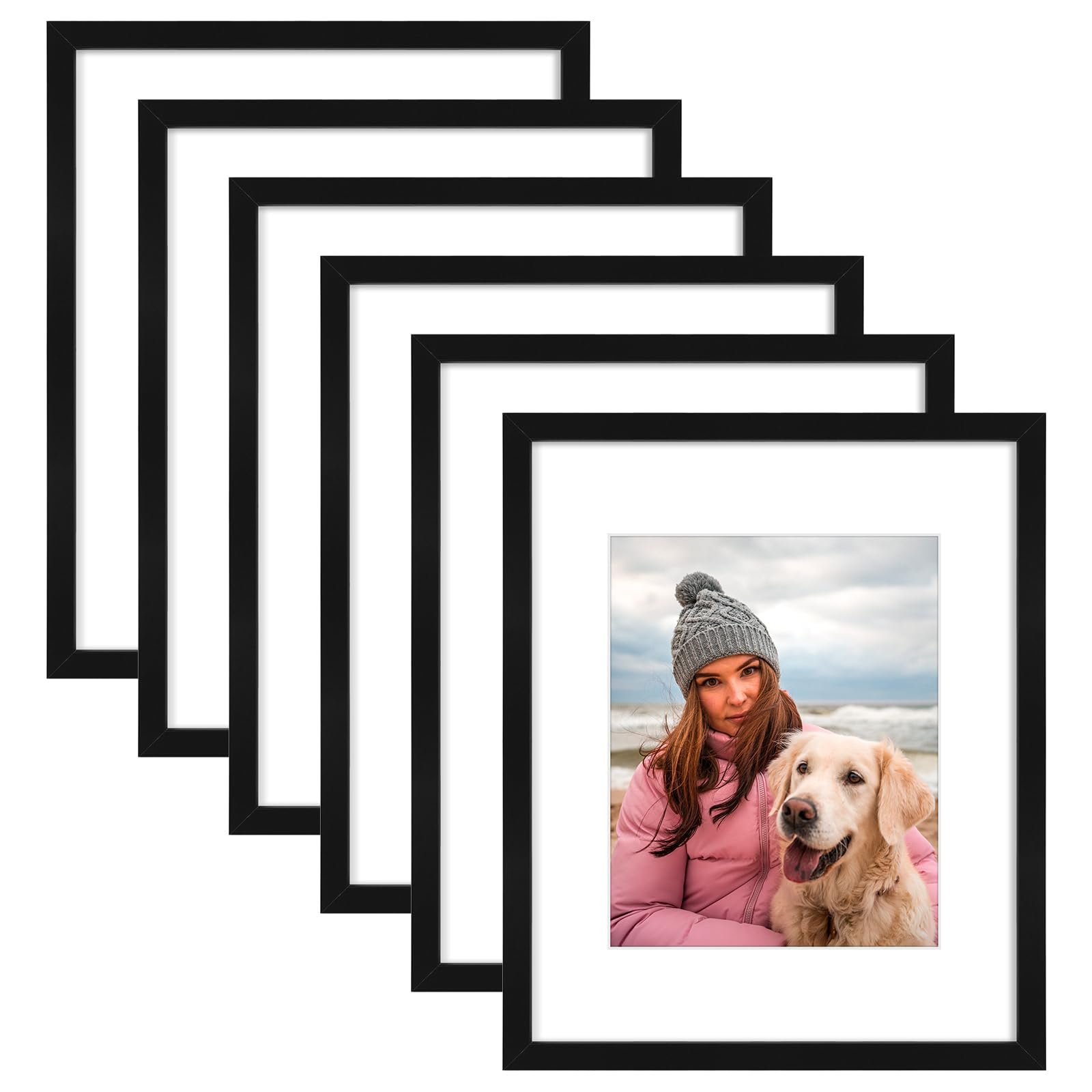 AUEAR 16x20 Picture Frames Set of 6 Black