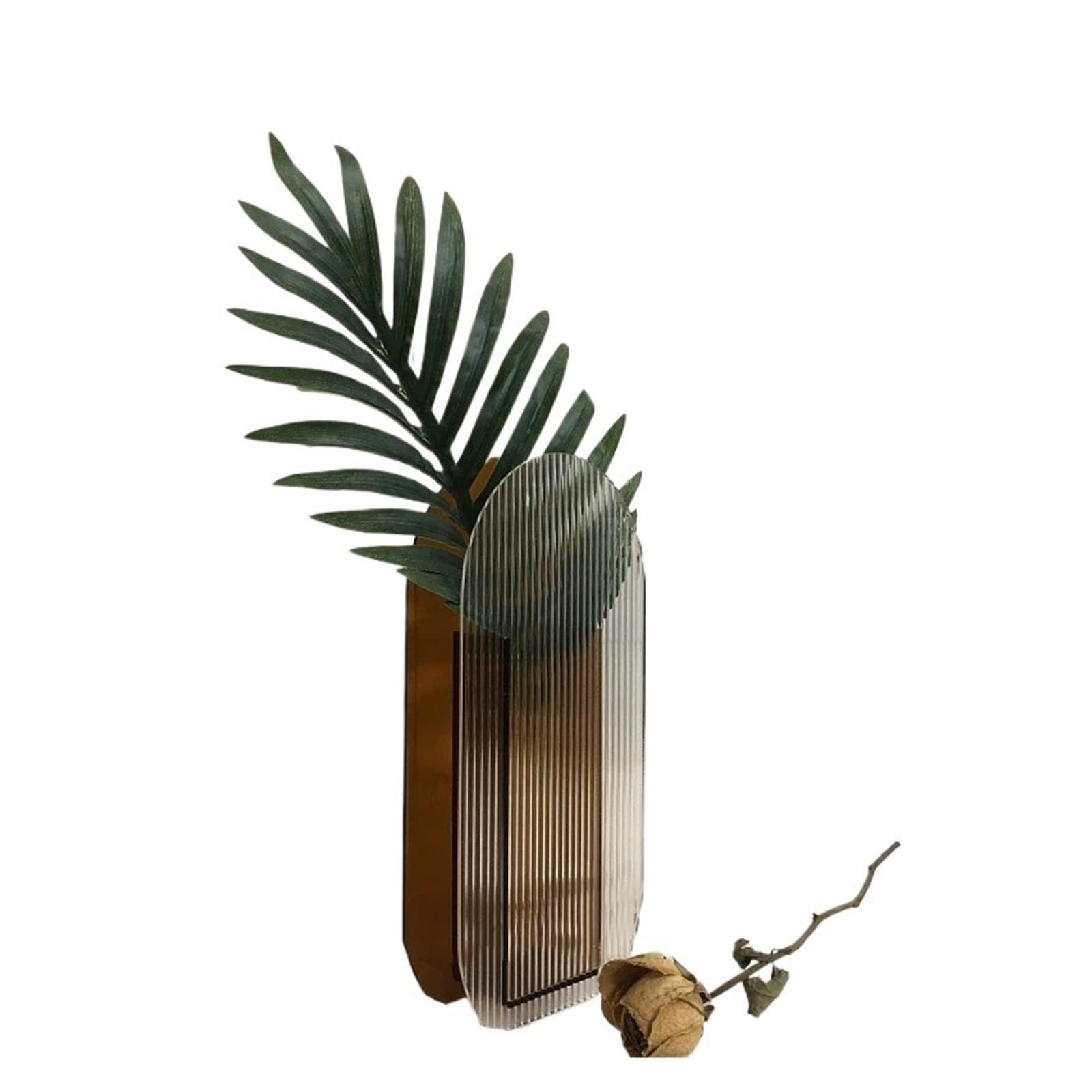 Luoaxinn Coffee Acrylic Vase Acrylic Flower Vase