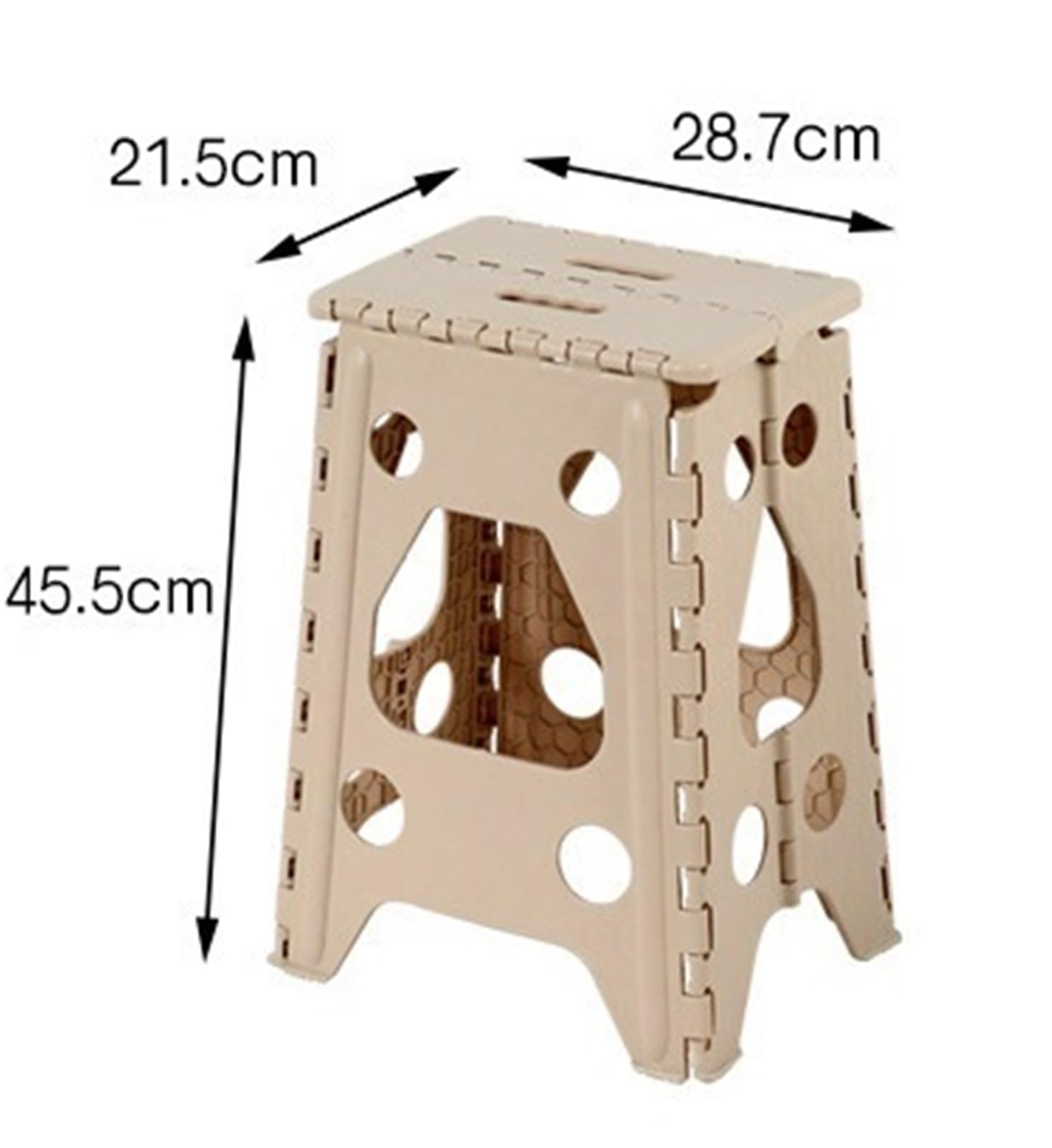 Plastic Folding Stool High Home Outdoor Camping Fishing Small Portable Bench