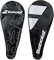 Babolat Nylon Tennis Racquet Cover with Adjustable Shoulder Strap - Black/White, Scratch & Moisture Protection
