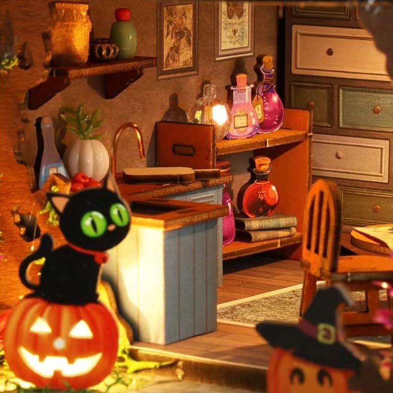 Amazon _ fashion alley ミニチュア ドールハウスキット 文芸ミニかわいい家手作りキット 初心者オルゴール付き(YOUR MAGIC COTTAGE) _ プラモデル 通販