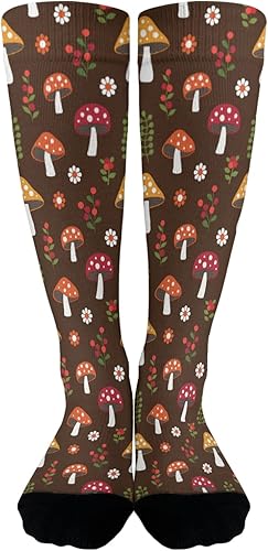 devor planta hongos lindos hongos divertidos hongos mágicos calcetines de media pantorrilla calcetines tubo hombres tubo mujeres calcetines algodón
