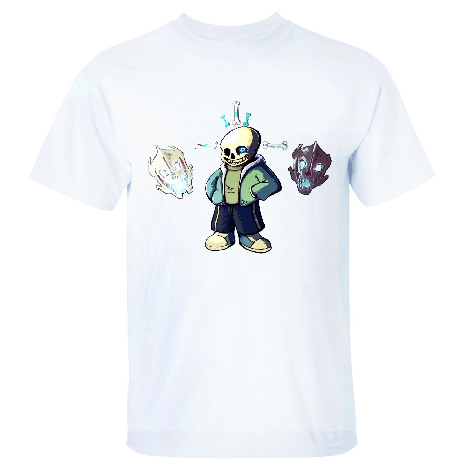 HKGO Undertale Sans Men's T Shirt Short Sleeves