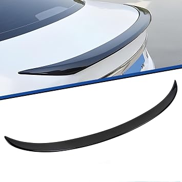 Rear Spoiler Wing Compatible with Hyundai Elantra Sedan 2011-2016,ABS Rear Trunk Lid Spoiler Wing,Glossy Black
